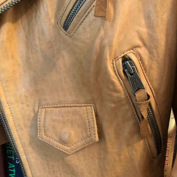 Club Monaco Leather Christy Moto Jacket - Picture 3 of 7